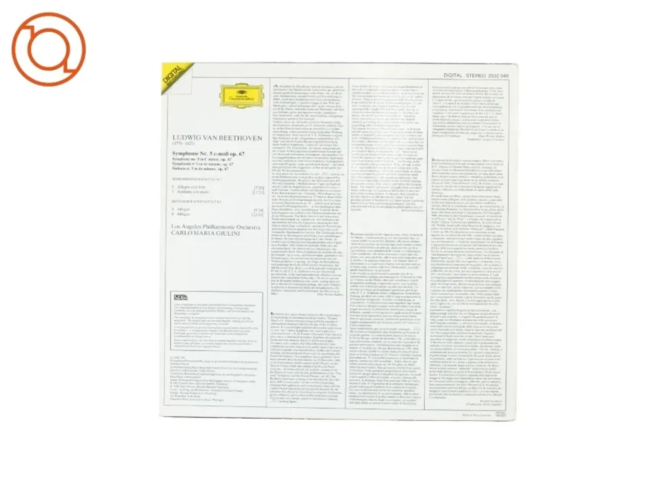 Billede 3 - Beethoven, Symphony no 5 fra Digital Recording (str. 30 cm)