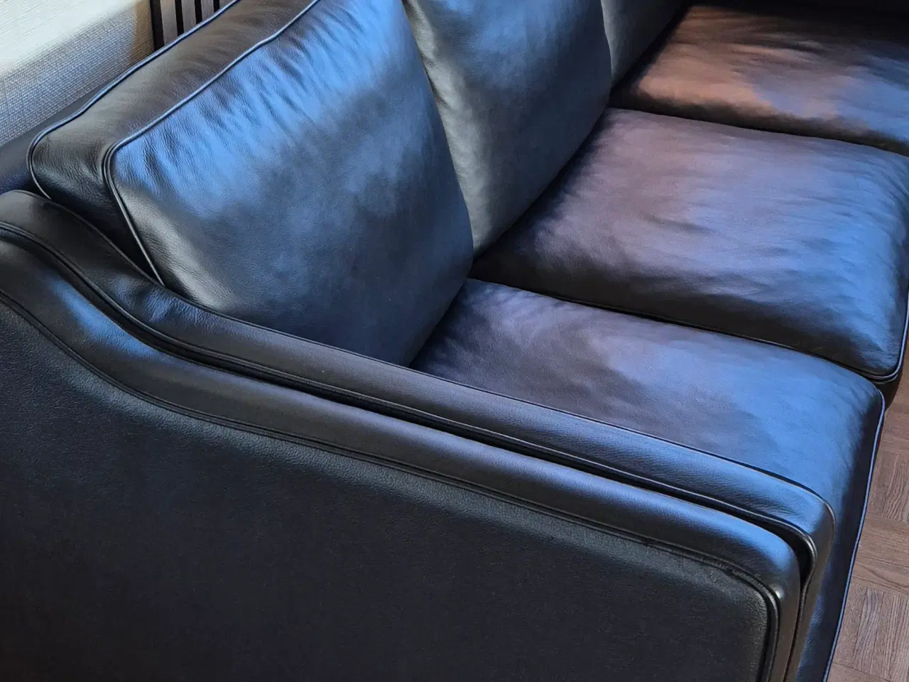 Billede 1 - 2+3' er læder sofasæt