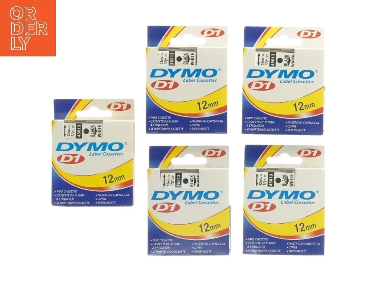 Billede 4 - Dymo D1 Label Kassette 12mm fra Dymo (str. 9x9x7 cm)