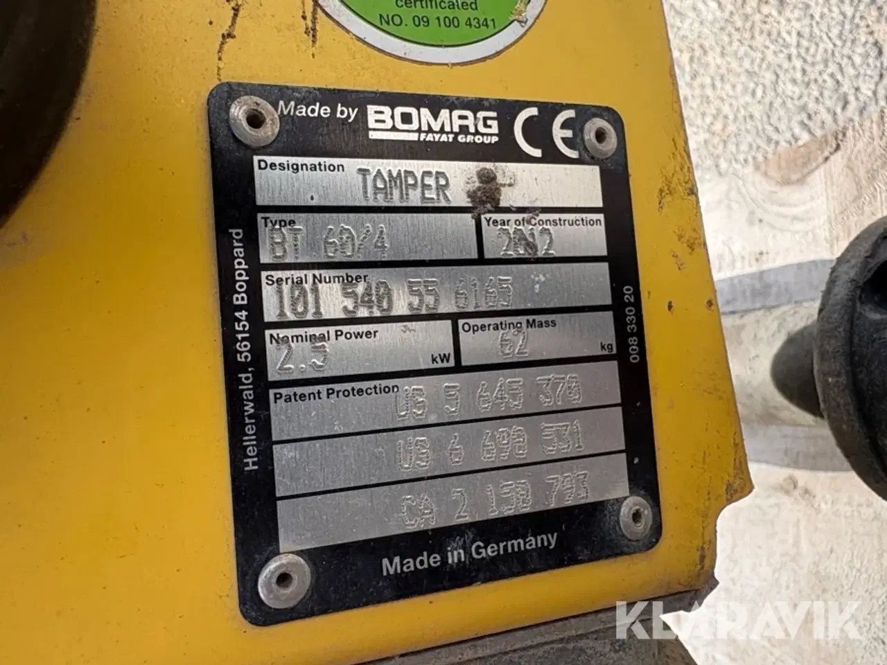 Billede 5 - Jordloppe Bomag BT 60/4