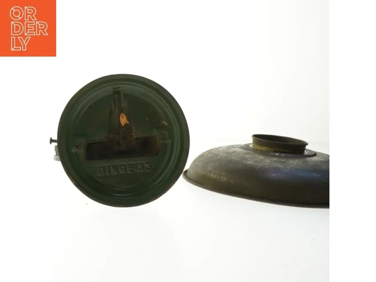 Billede 4 - Vintage Ginge vægt fra Ginge (str. Ø. 25,5 cm. længde. 25,5 cm)