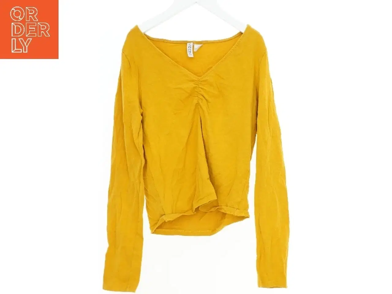 Billede 1 - Gul V-hals bluse fra H&M (str. M)