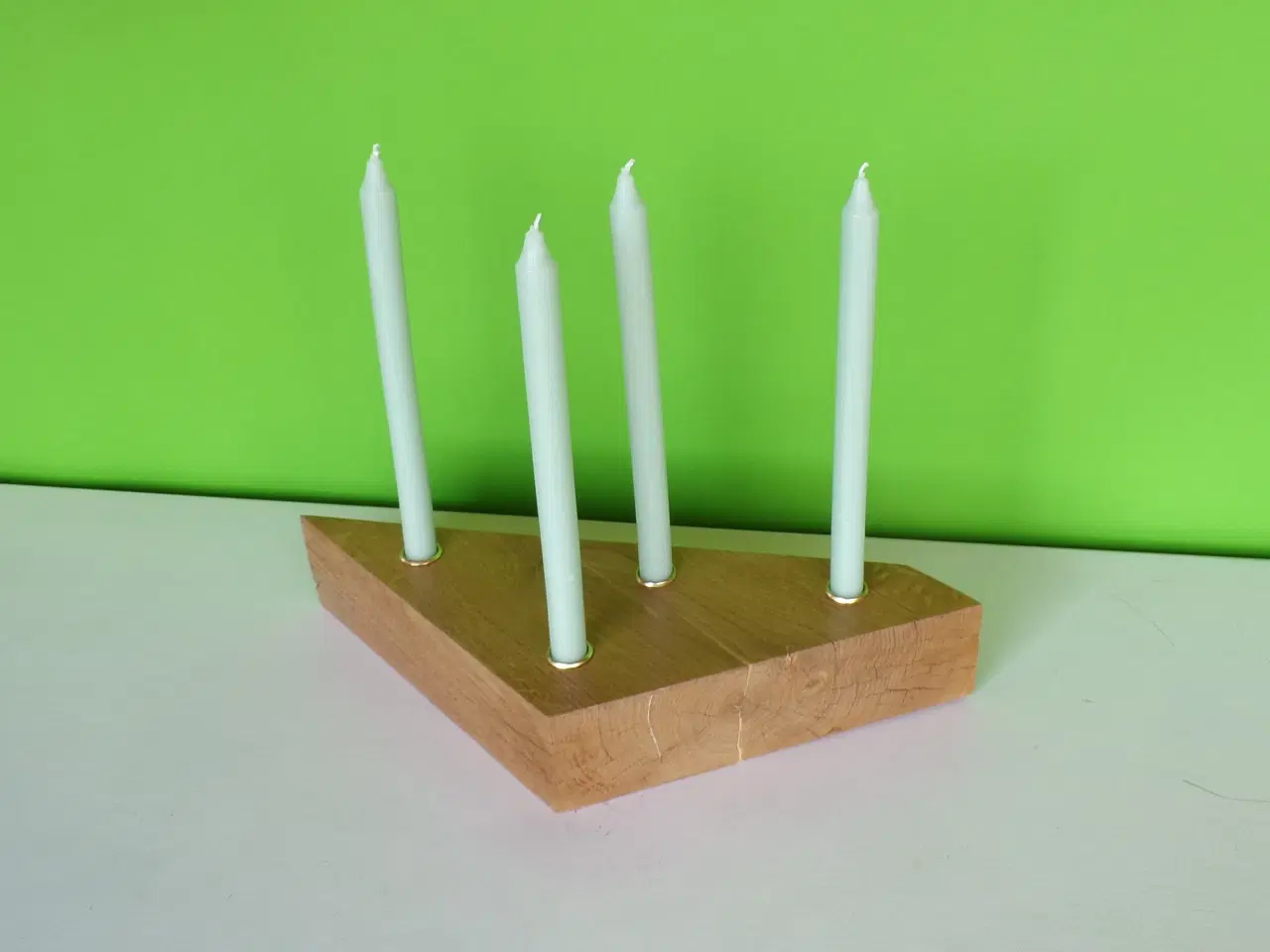 Billede 2 - Lysestage i egetræ