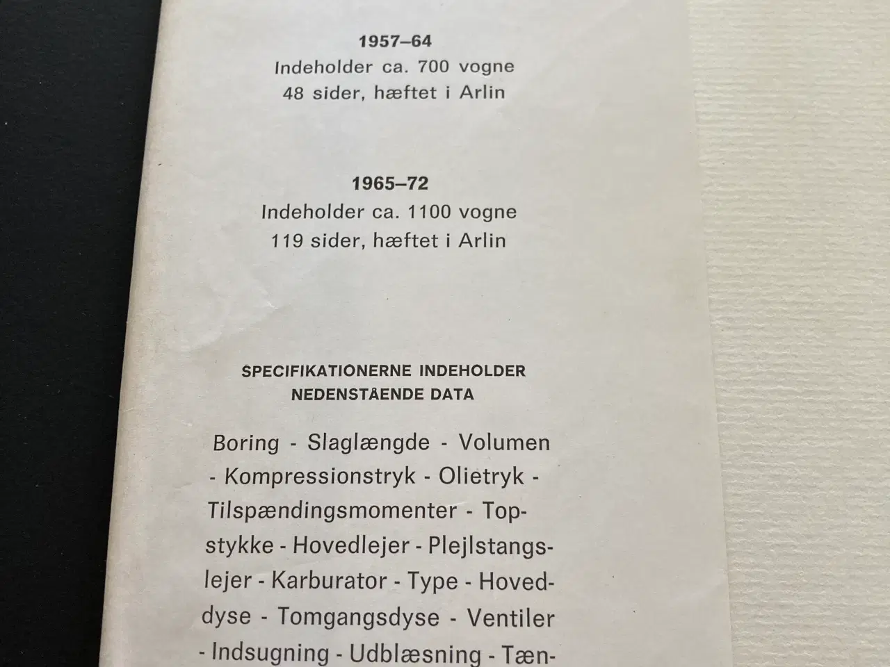 Billede 2 - Nostalgi bøger om biler fra 1973