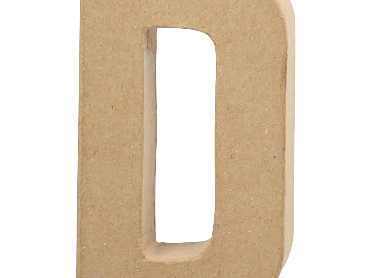 Billede 1 - Håndlavet Bogstav D i Papmaché - 20,2 cm