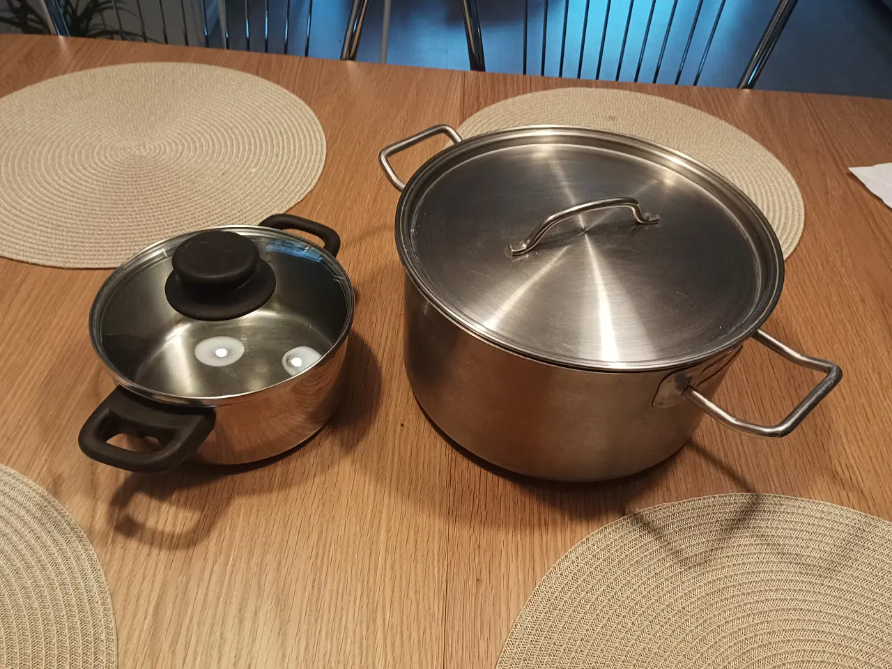 Billede 1 - 2 stålgryder sælges