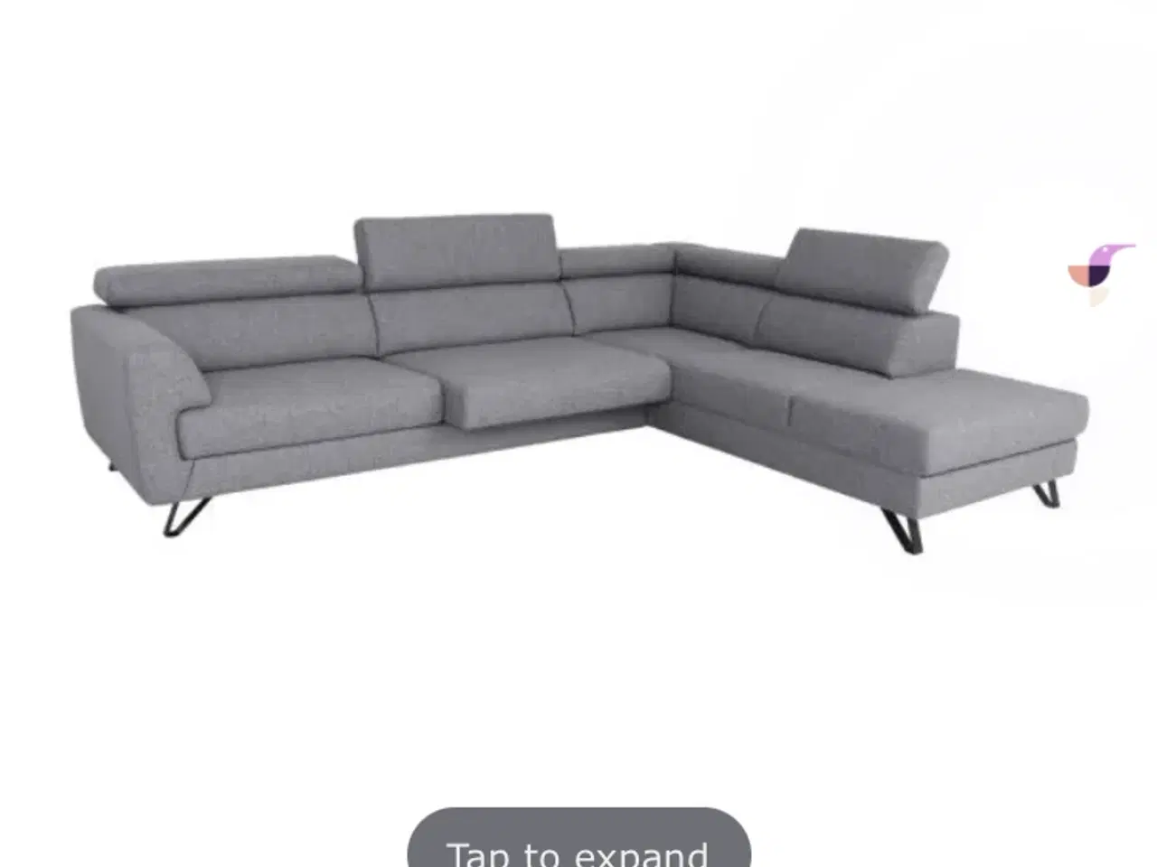 Billede 1 - Sofa med open end