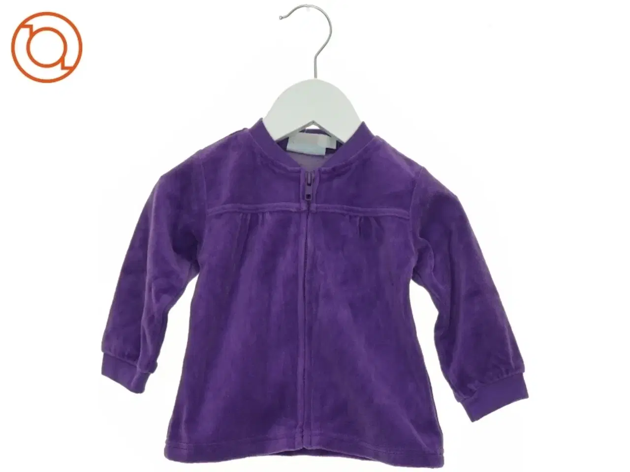 Billede 1 - NY MED PRISMÆRKE Velour Trøje med Lynlås (str. 74 cm)