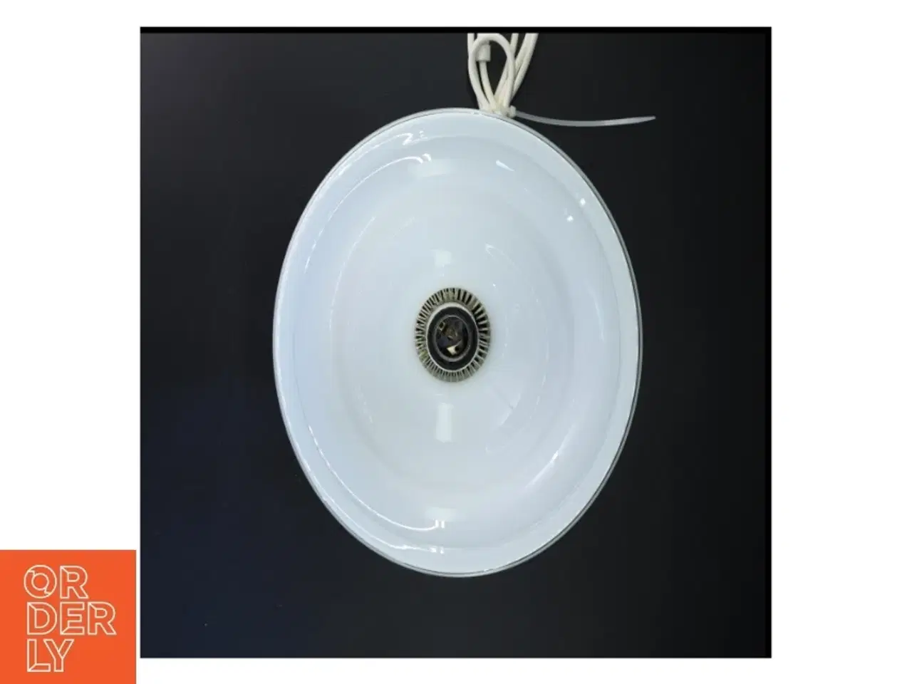 Billede 4 - Hvid pendellampe (str. Ø 25 cm)