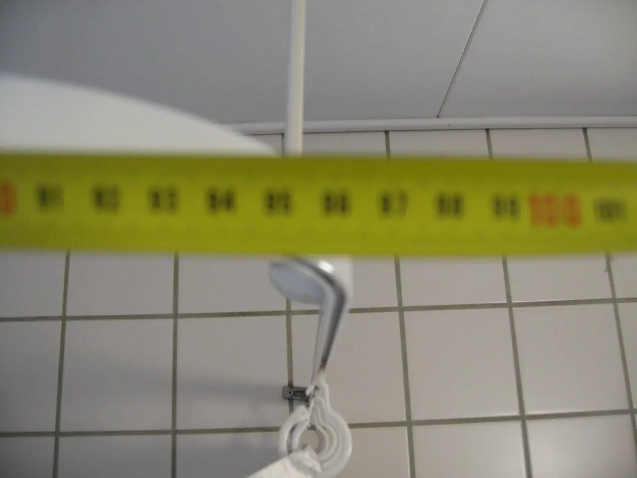 Billede 4 - Bruseforhæng med ophæng ca. 95x83cm