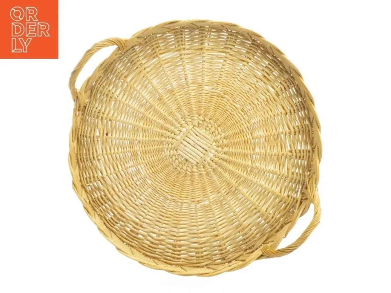 Billede 2 - Rund flettet serveringsbakke (str. Ø. 35 cm)