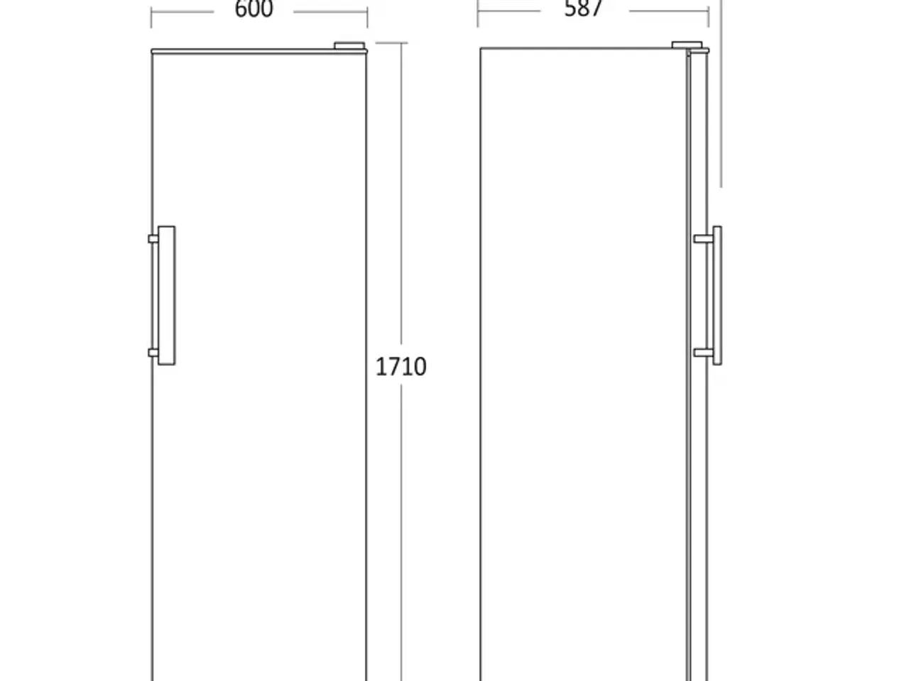 Billede 4 - Scandomestic Køleskab 331 liter – SKS332WE