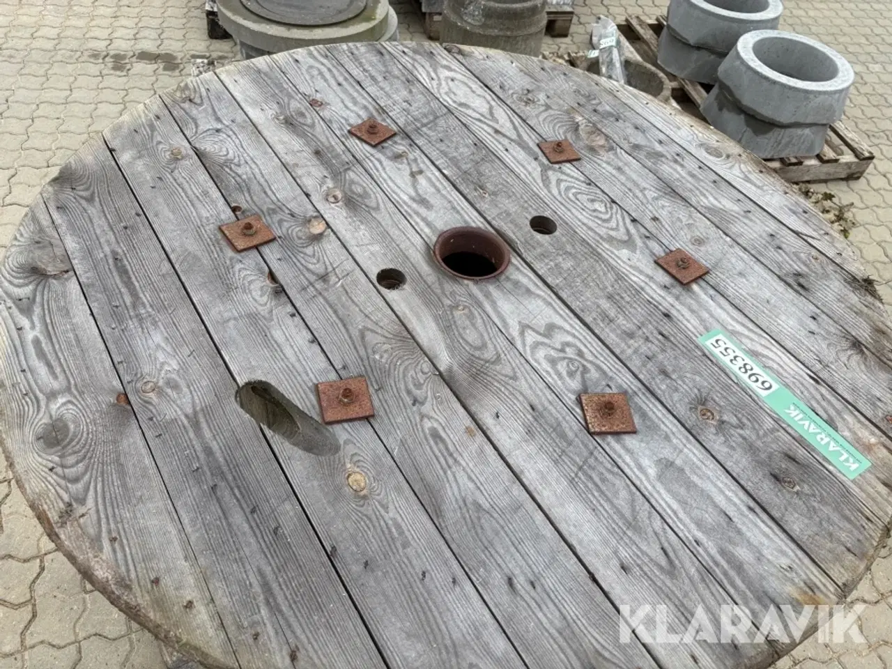 Billede 3 - Lot: Kabeltromler Diameter: 1400/700 mm 2 styk