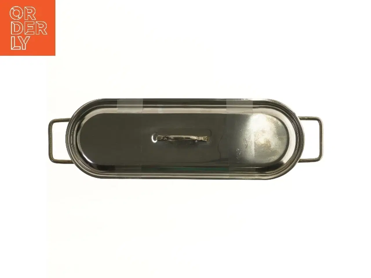 Billede 3 - Stor fiskegryde med låg og indsats (str. 45x14x11 cm)