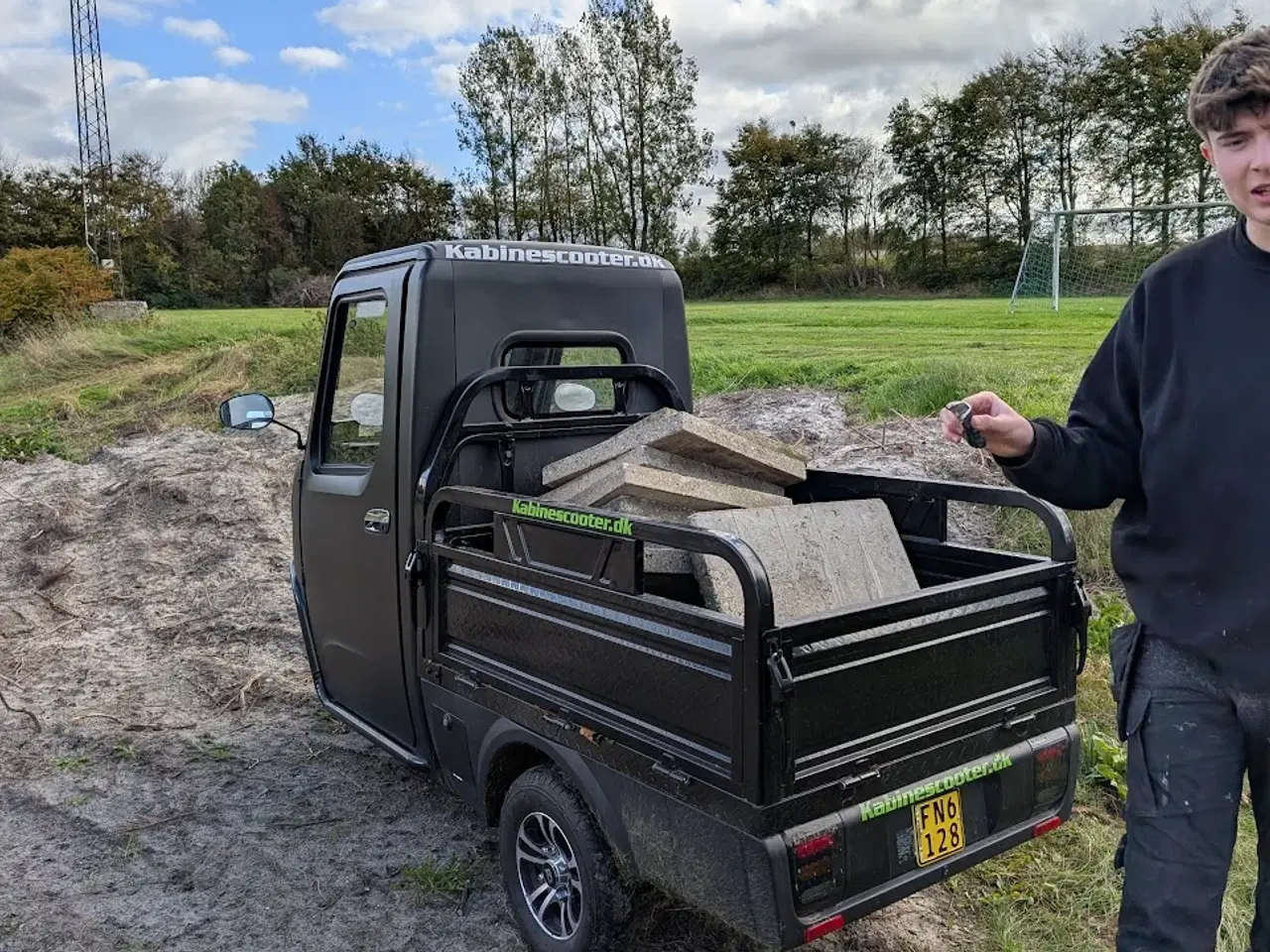 Billede 6 - Kabinescooter BACH Pick-up sort lille knallert