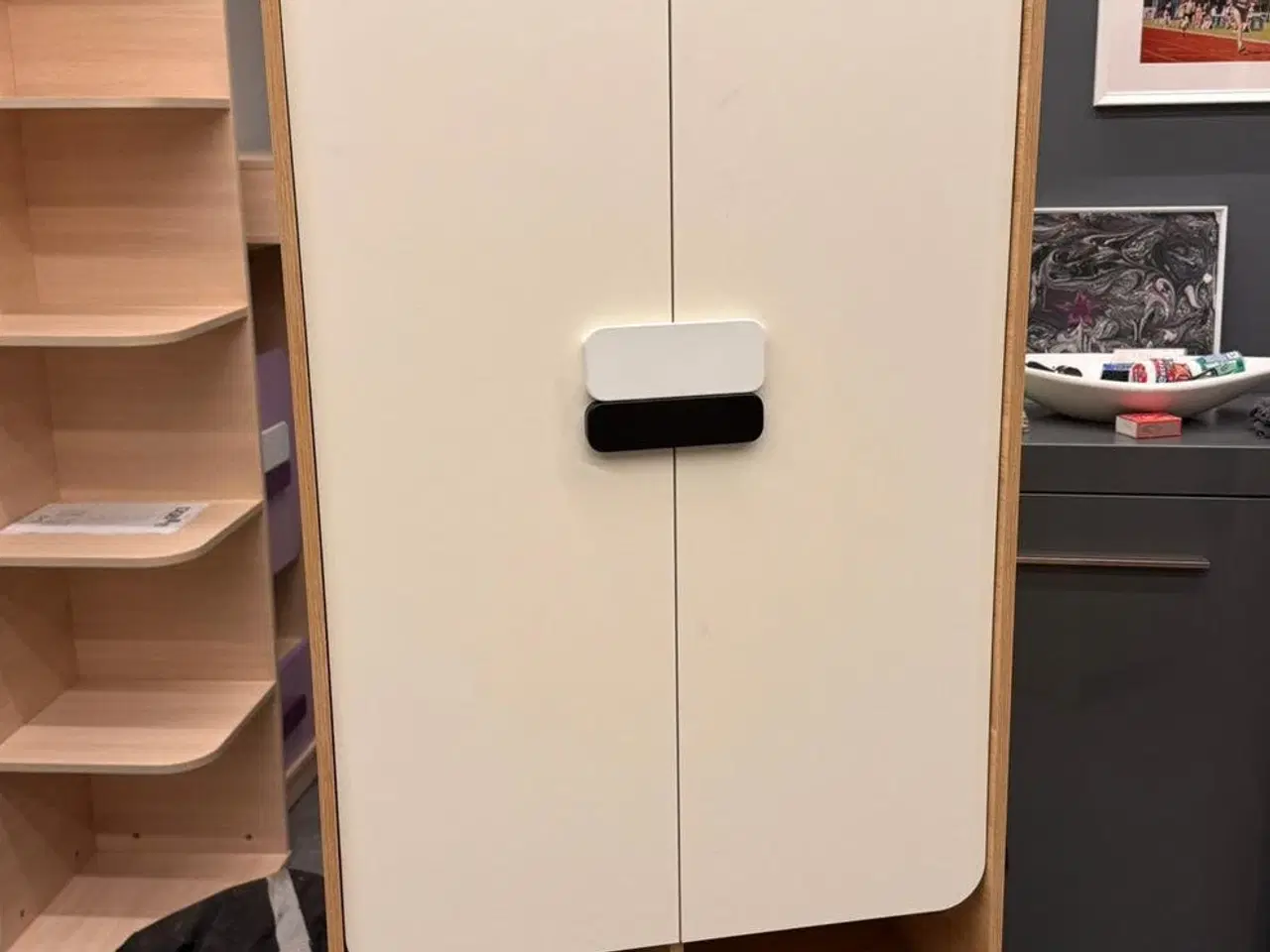 Billede 3 - Reol- og skabssæt opbevaringsmøbler hvid træ