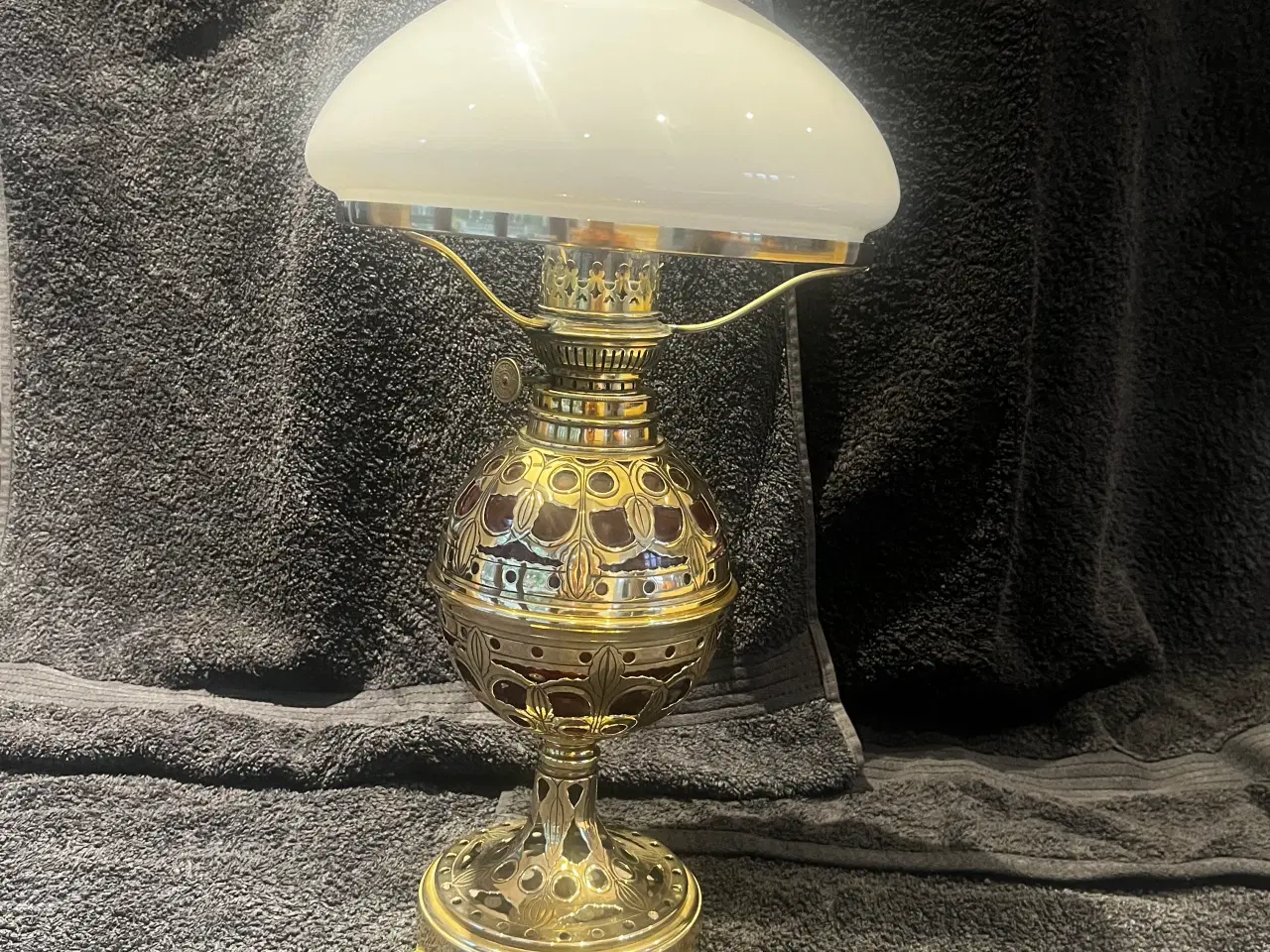 Billede 1 - Antik olie Lampe 