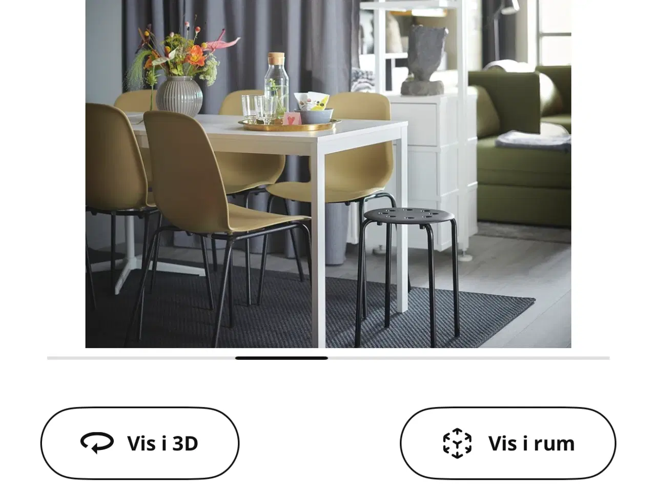 Billede 4 - Vangsta (Nu kaldet Vihals) spisebord m udtræk IKEA