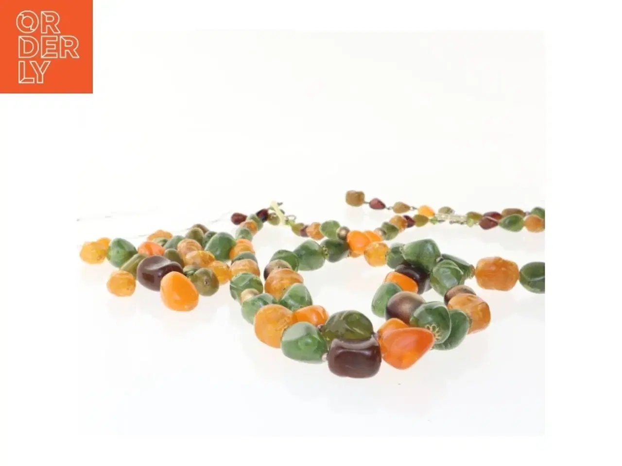 Billede 2 - Farverig halskæde med perler (str. 120 cm)