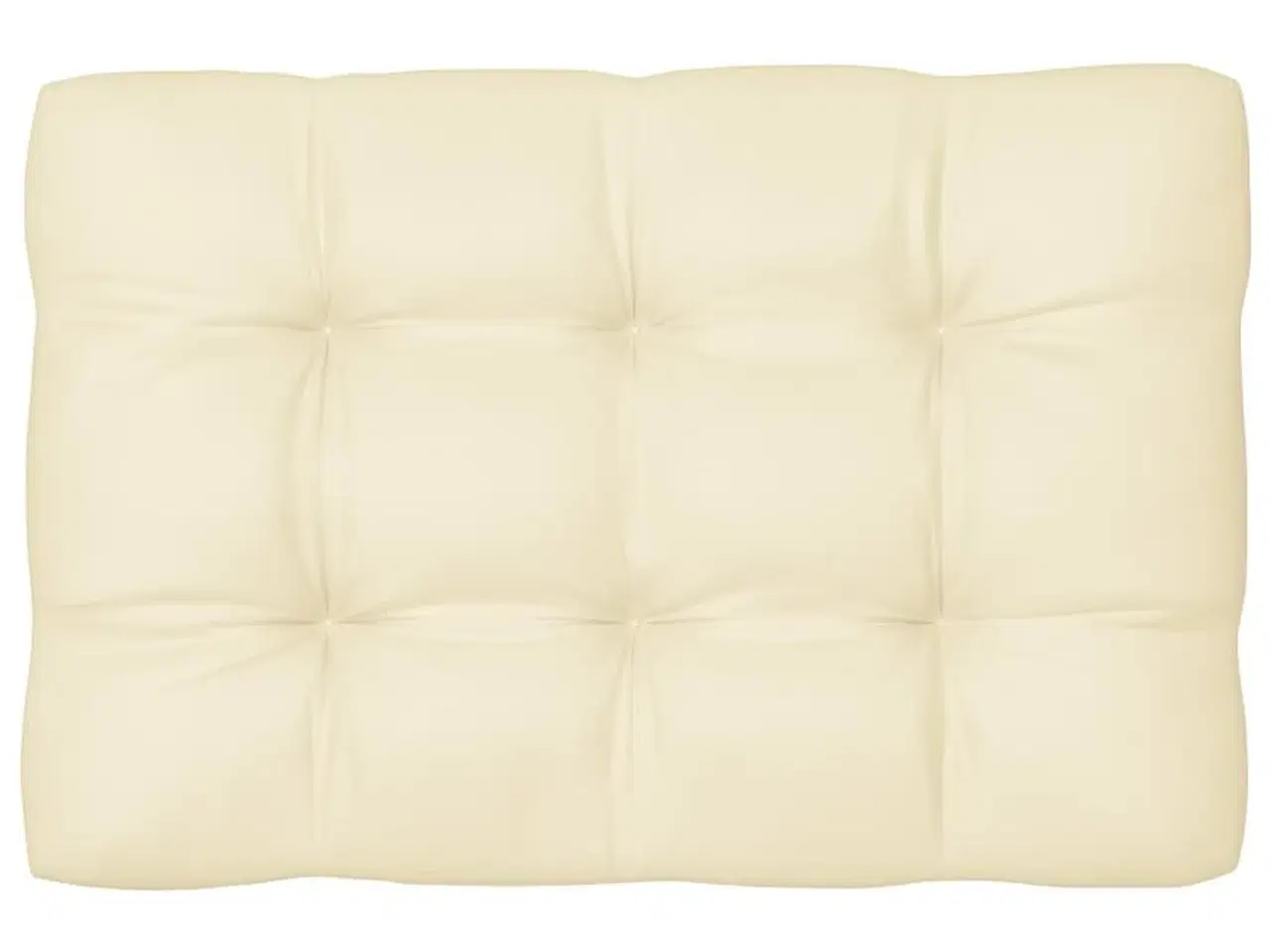 Billede 2 - Pallehynde 120x80x12 cm stof cremefarvet