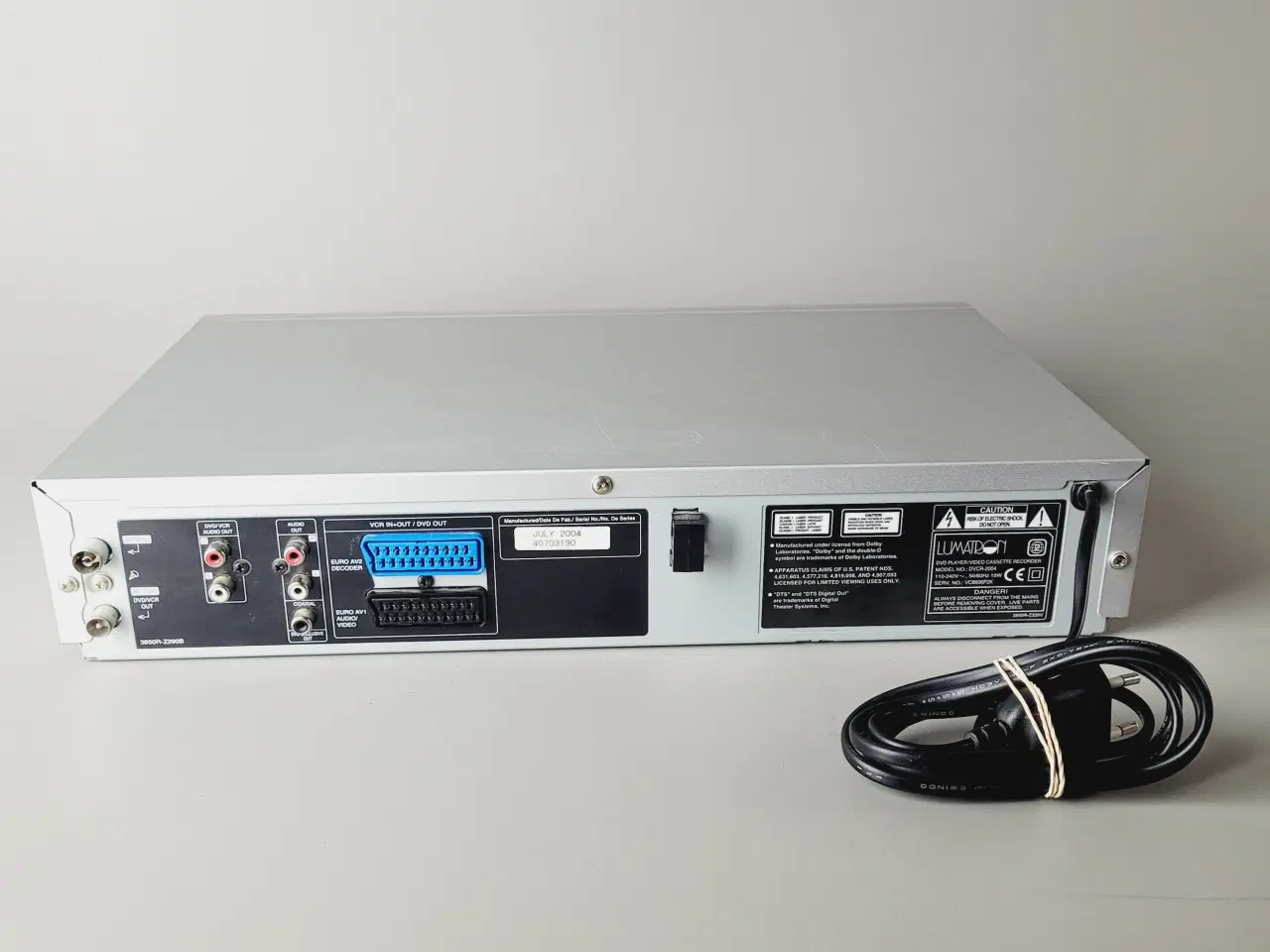 Billede 7 - ⭐️· Lumatro DVCR-2004 - Alt-i-én DVD og VHS Afspil
