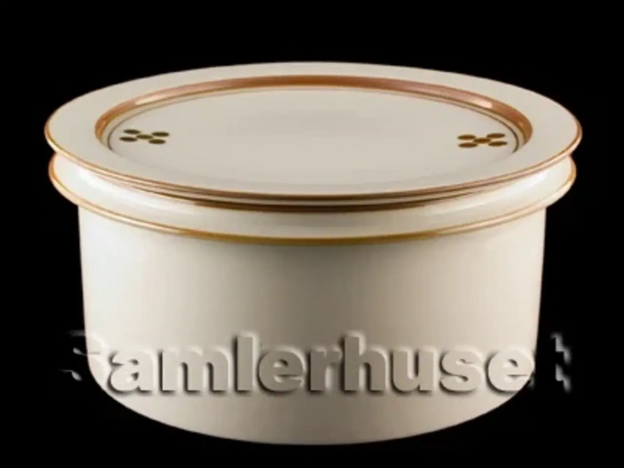 Billede 1 - Brun Domino Terin 11x24 cm.