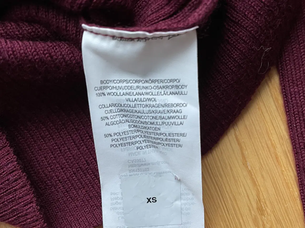 Billede 2 - Muji uldbluse bordeaux