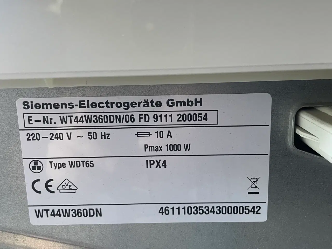 Billede 4 - Tørretumbler Siemens kondens