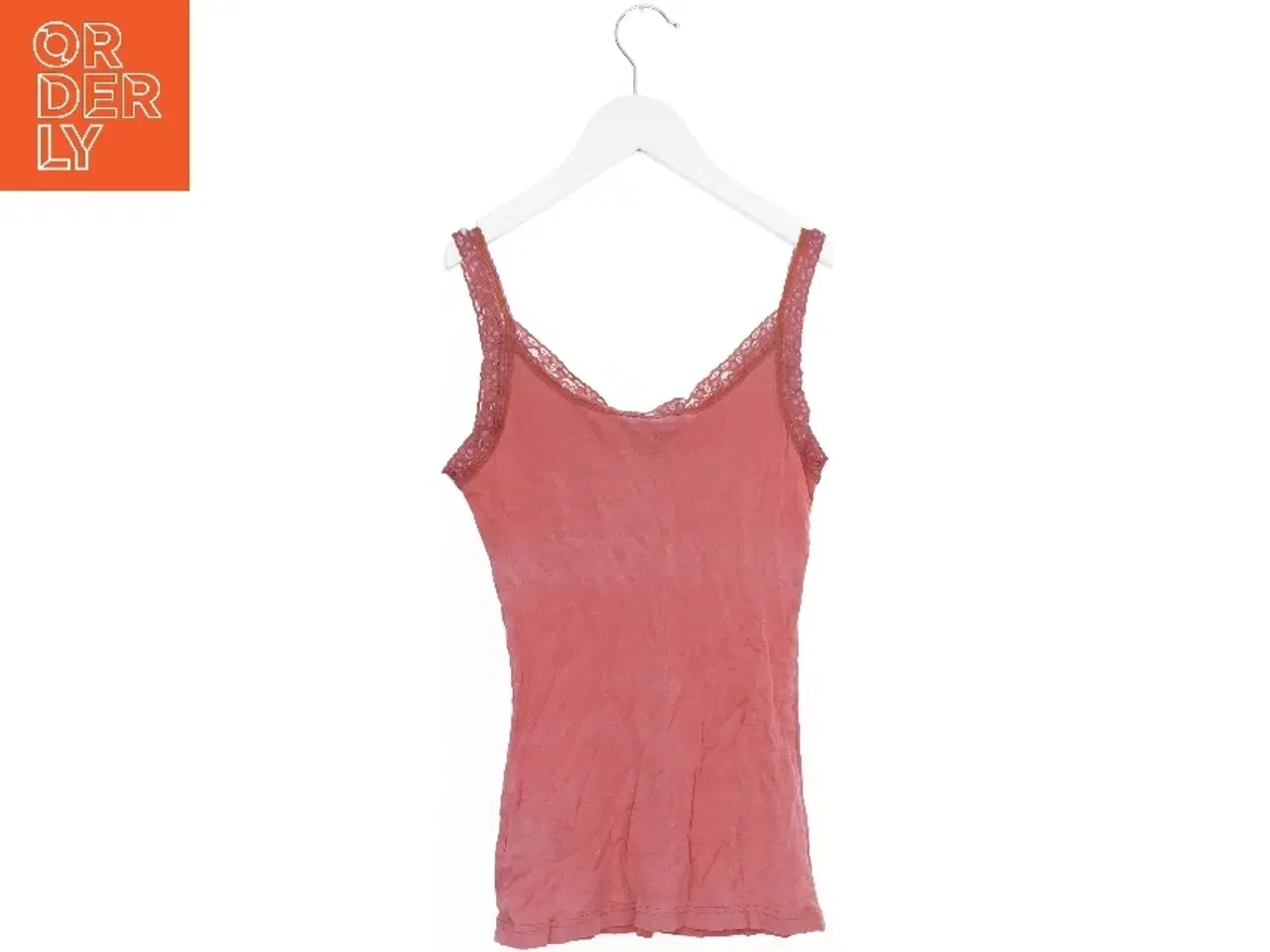 Billede 2 - Laksefarvet blondetop fra H&M (str. S)