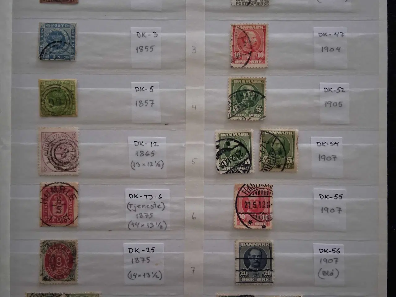 Billede 2 - Samling af danske frimærker