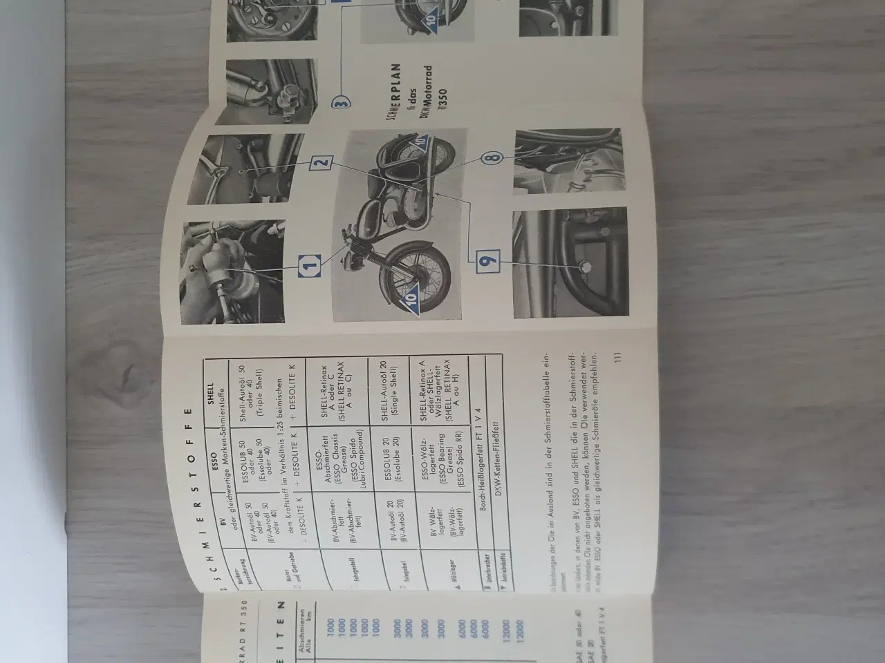 Billede 3 - DKW 350 Instruktionsbog 