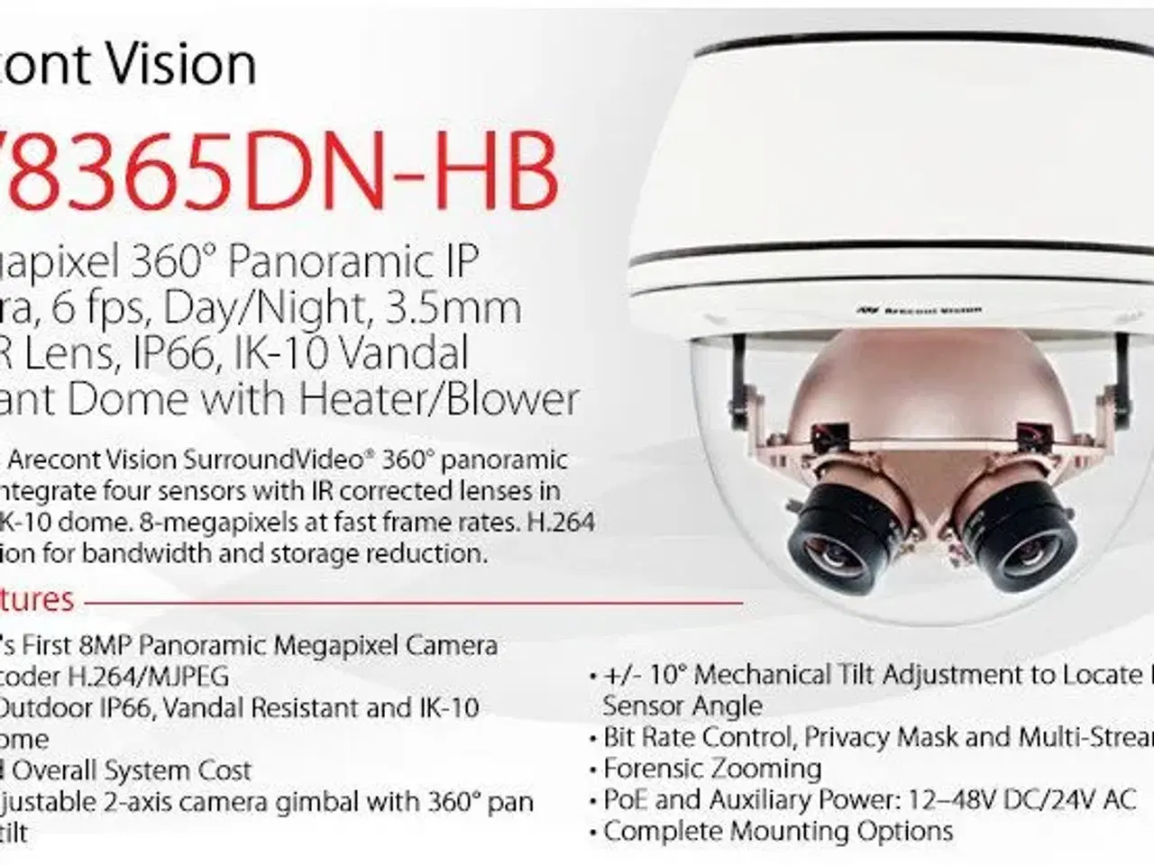 Billede 2 - Arecont Vision AV8365DN