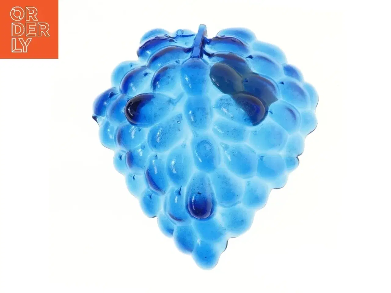 Billede 3 - Glas skål formet som en blå frugt (str. 21x23 cm)