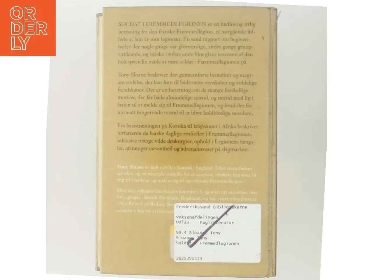 Billede 3 - Soldat i Fremmedlegionen af Tony Sloane (Bog)
