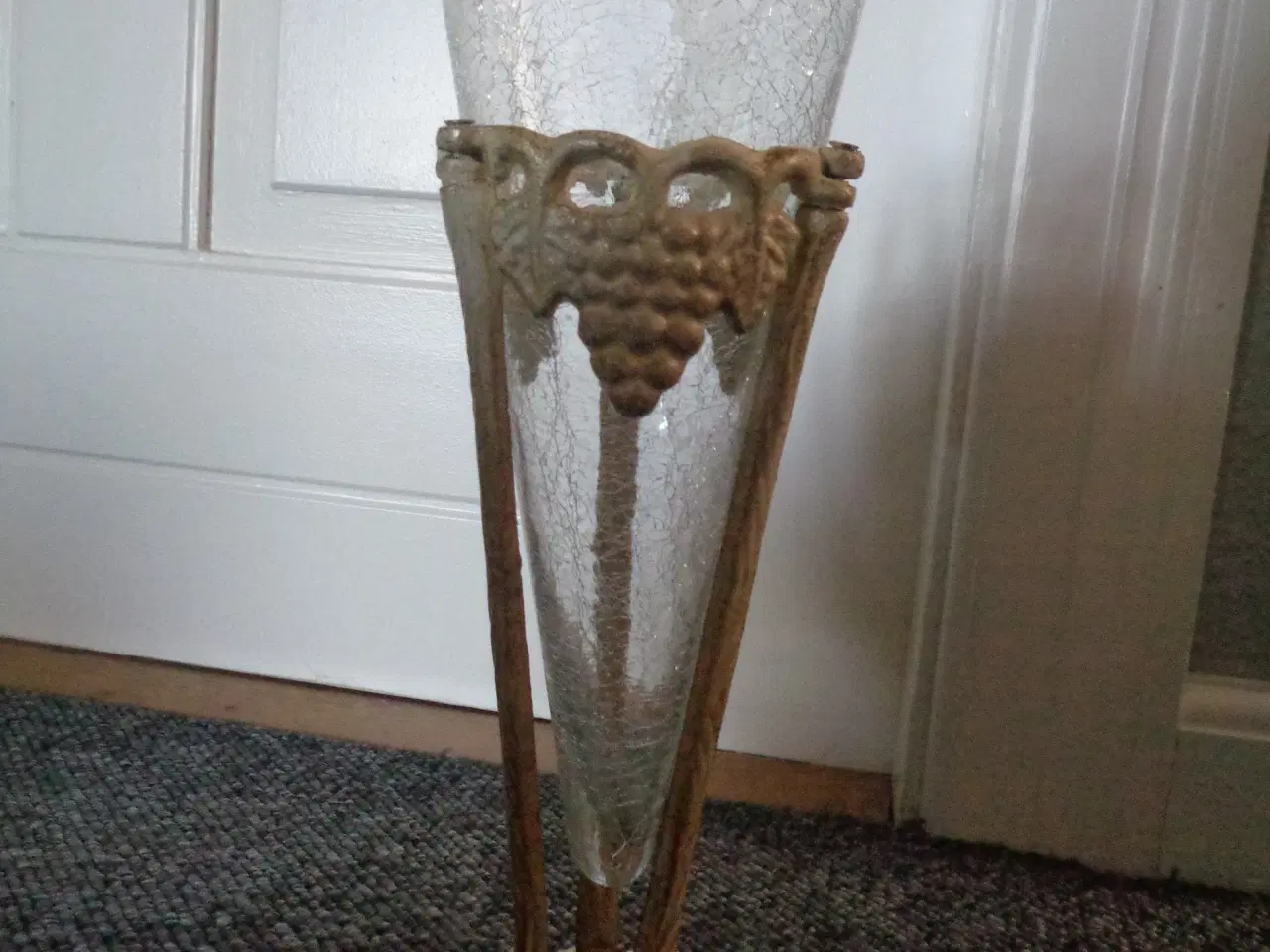 Billede 1 - Vase i metalstativ 