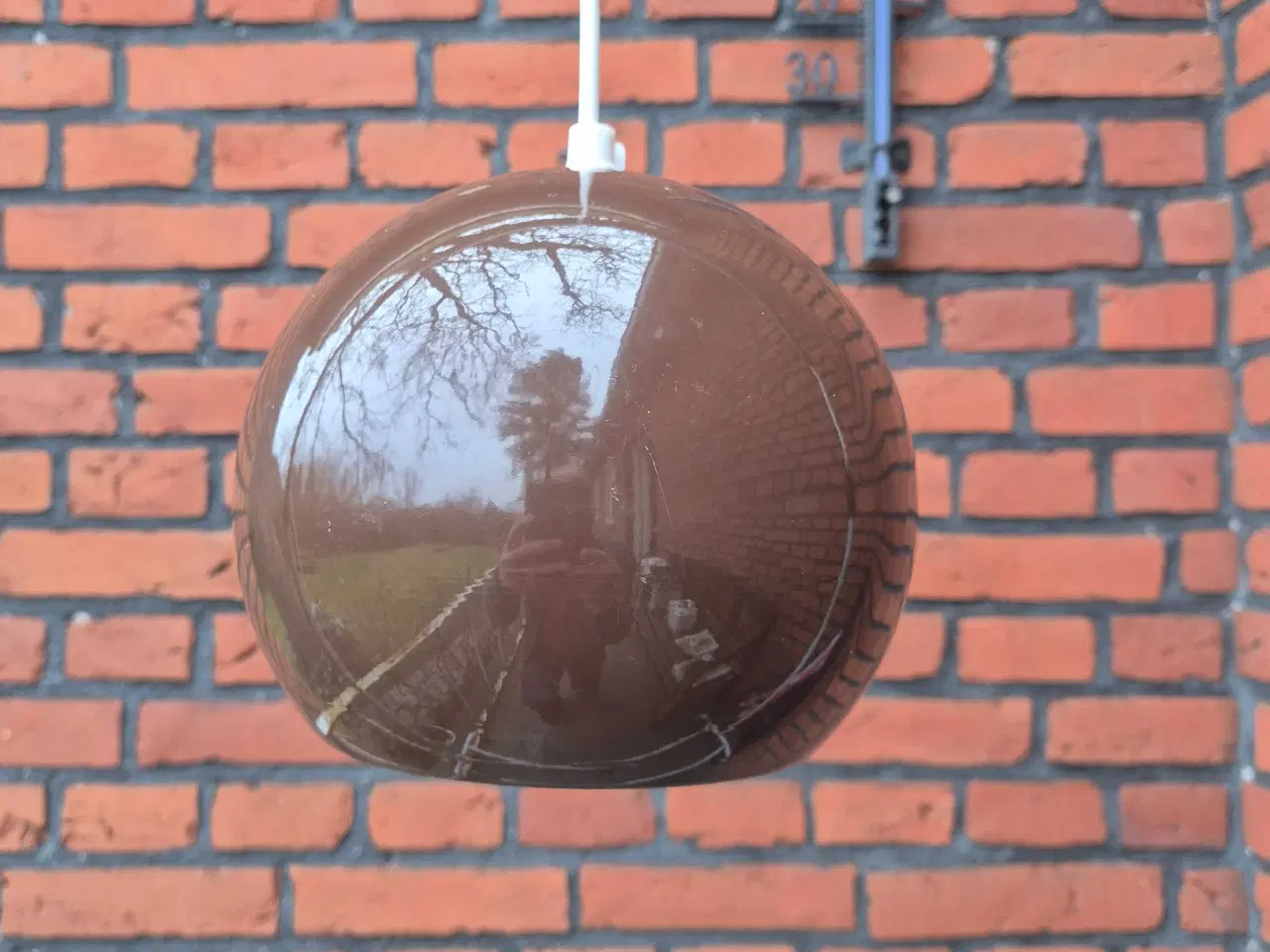 Billede 1 - Klassisk brun kuglependel 