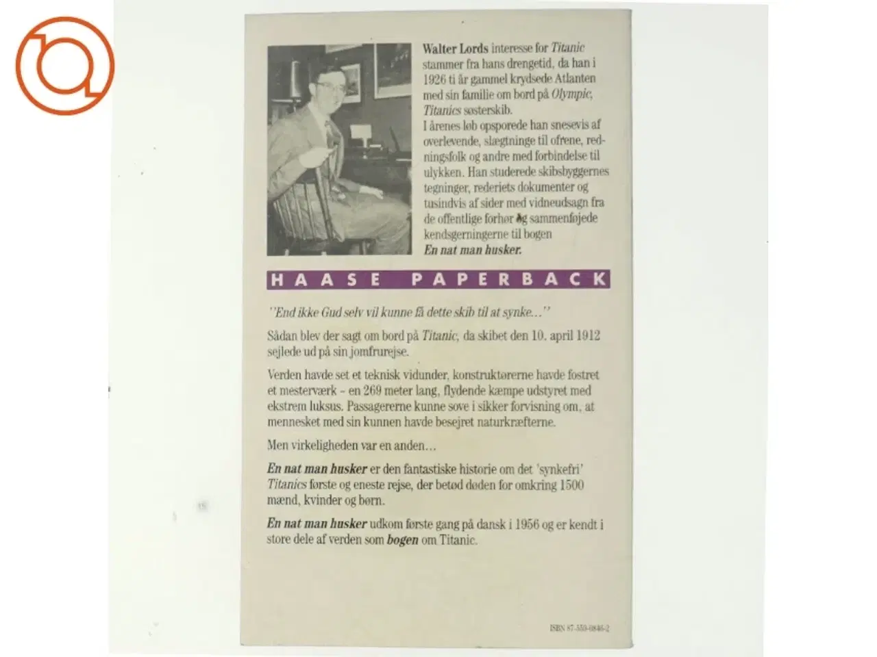 Billede 3 - En nat man husker, af Walter Lord