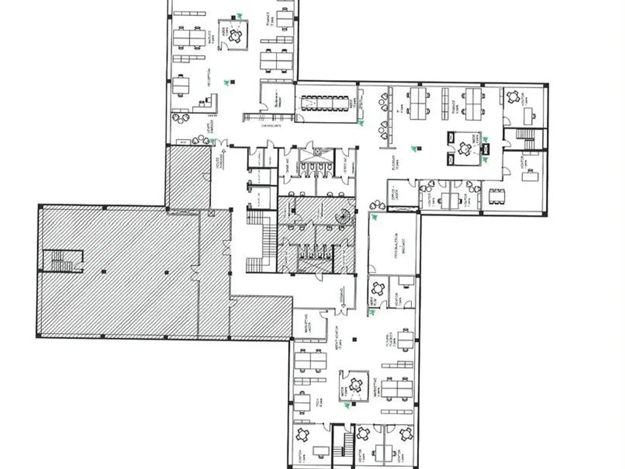 Billede 12 - Kontorlejemål beliggende på 2. sal med mulighed for at leje fra ca. 600 m² - 1.631 m².