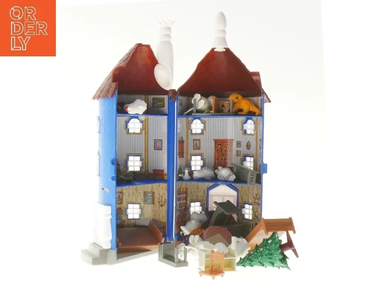 Billede 3 - Moomin hus legetøj fra Mumitrolde (str. 32 cm)