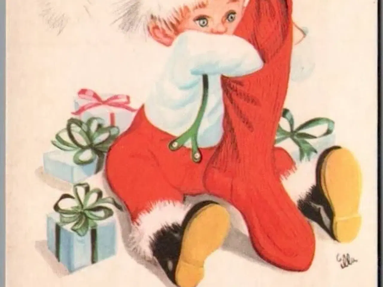 Billede 1 - Illa - Glædelig Jul - 519/48 - Postkort - Brugt