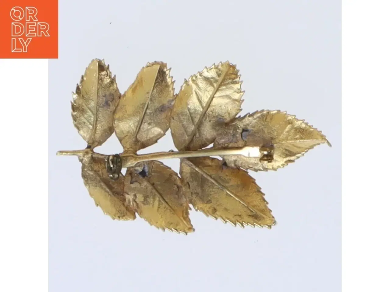 Billede 2 - Bladformet broche (str. 5,5 cm)