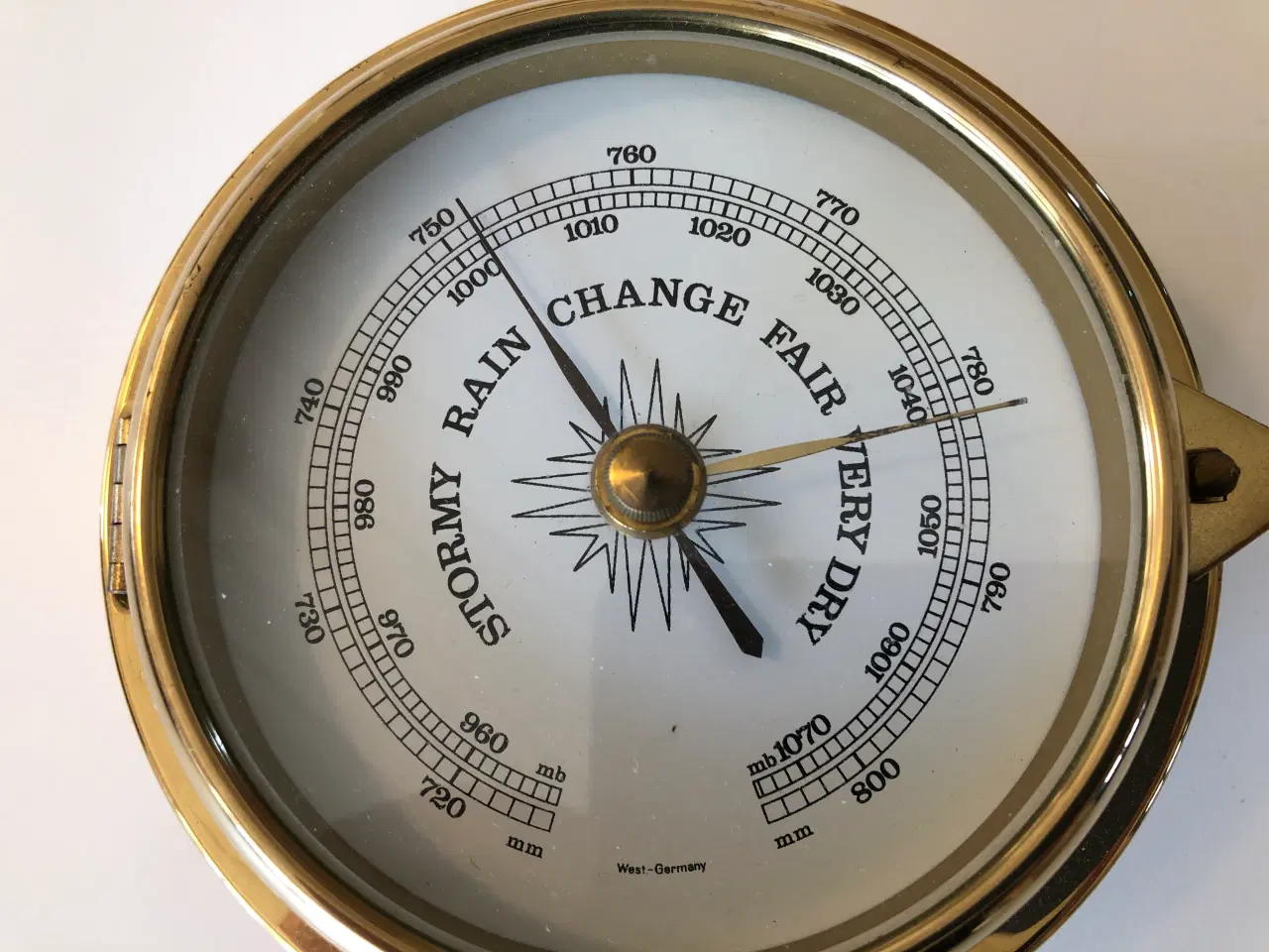 Billede 4 - Skibsbarometer i messing