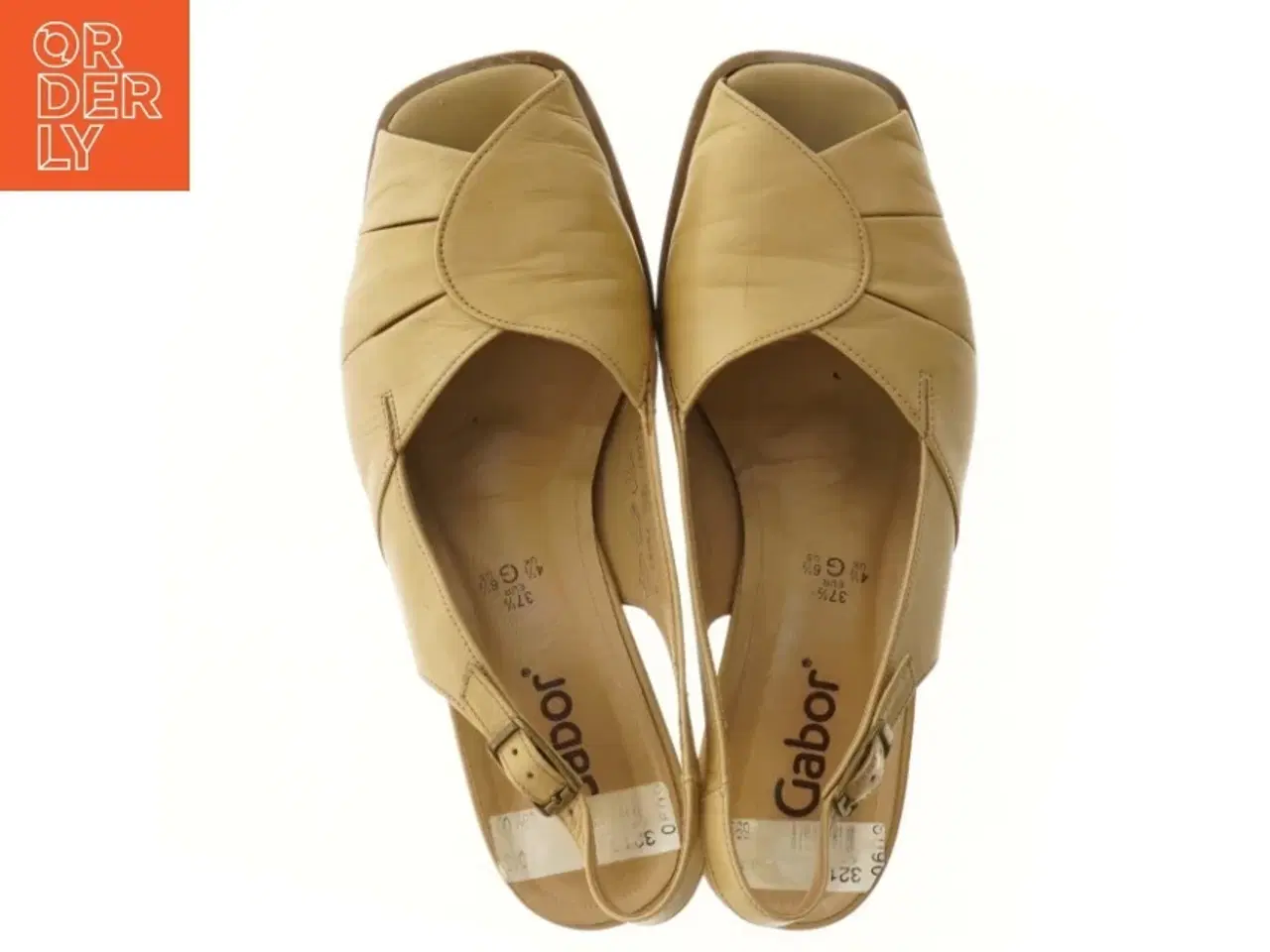 Billede 5 - Beige sandaler med lukket tå fra Gabor (str. 37,5 )