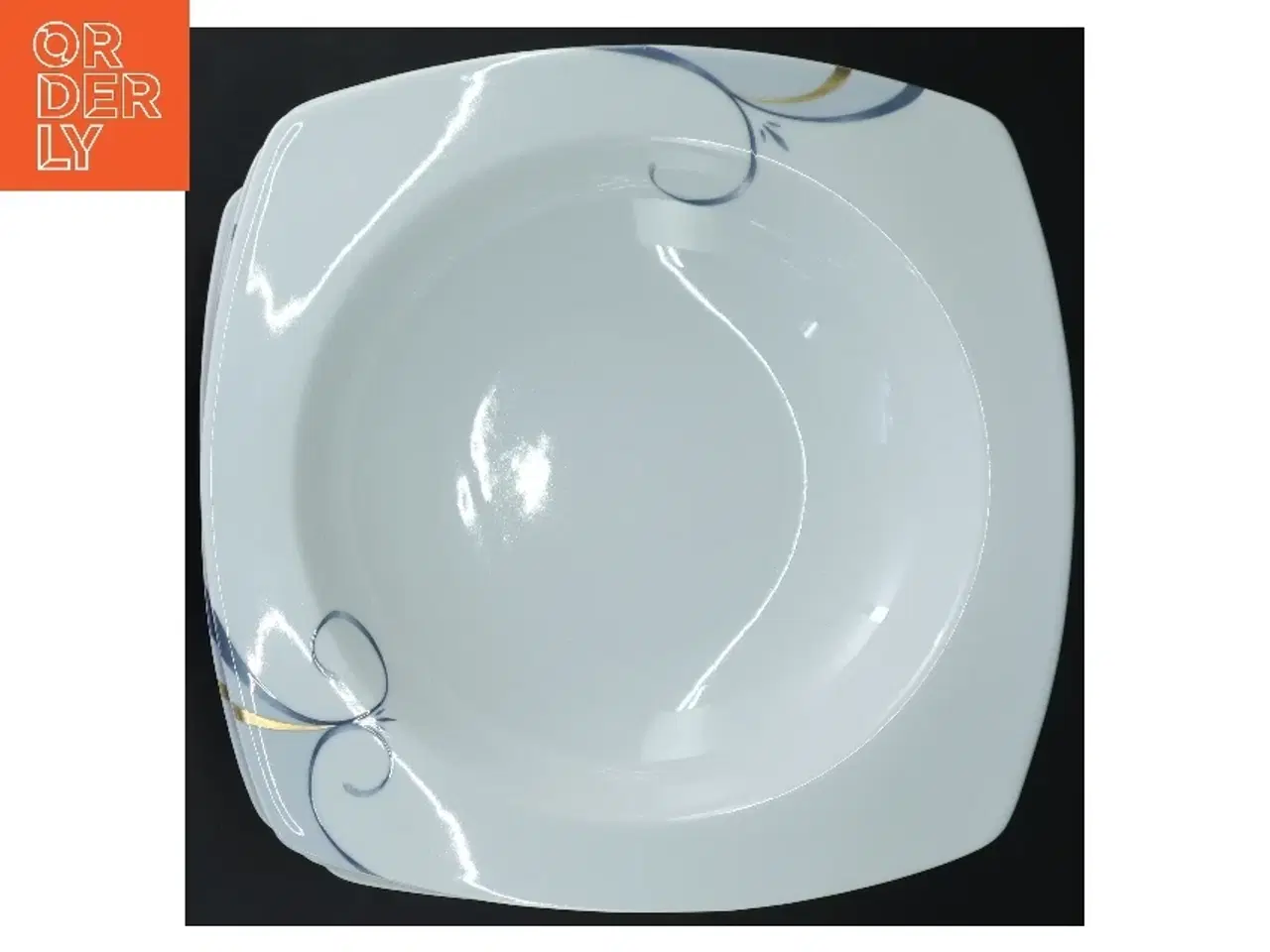 Billede 2 - 6 tallerkner fra Fyrklveren Victoria (str. 6 stk 24x24 cm)