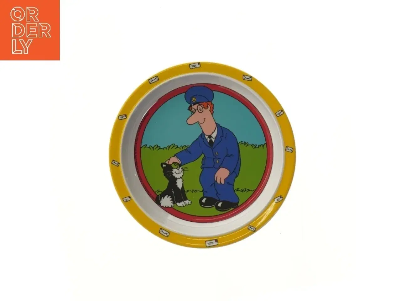 Billede 1 - Børnetallerken med Postmand Per (str. Ø 21,5 cm) fra Melamine