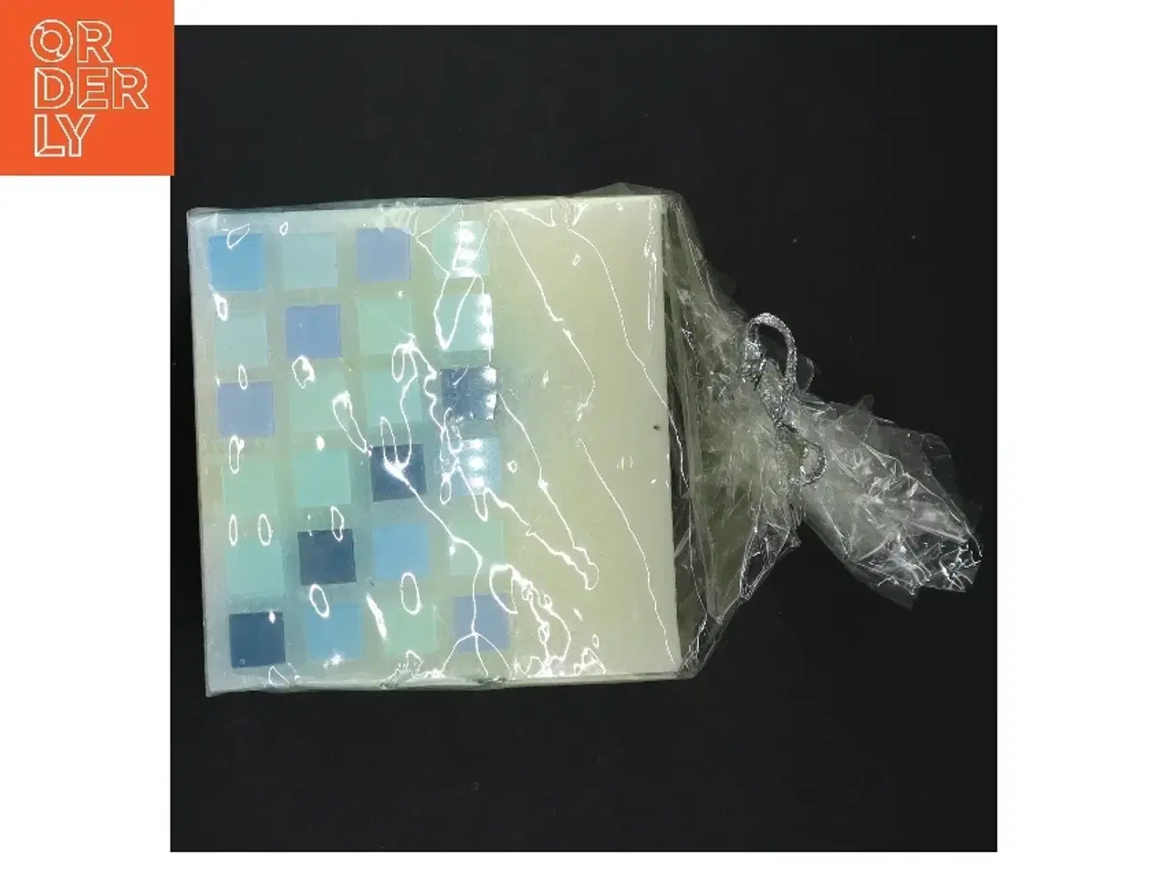 Billede 3 - Dekorativt stearinlys med mosaikmønster