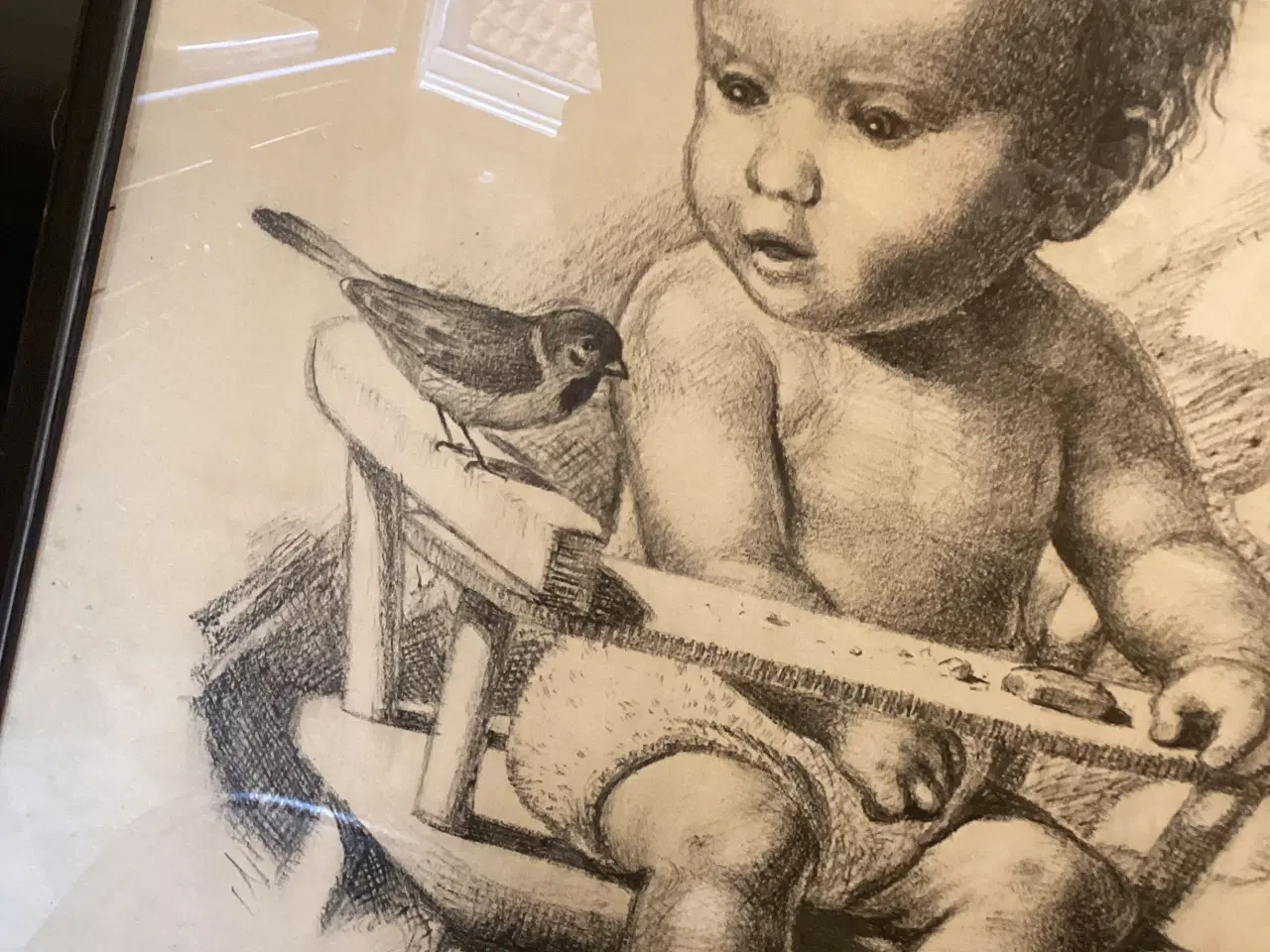 Billede 2 - Billede af barn. Signeret N58