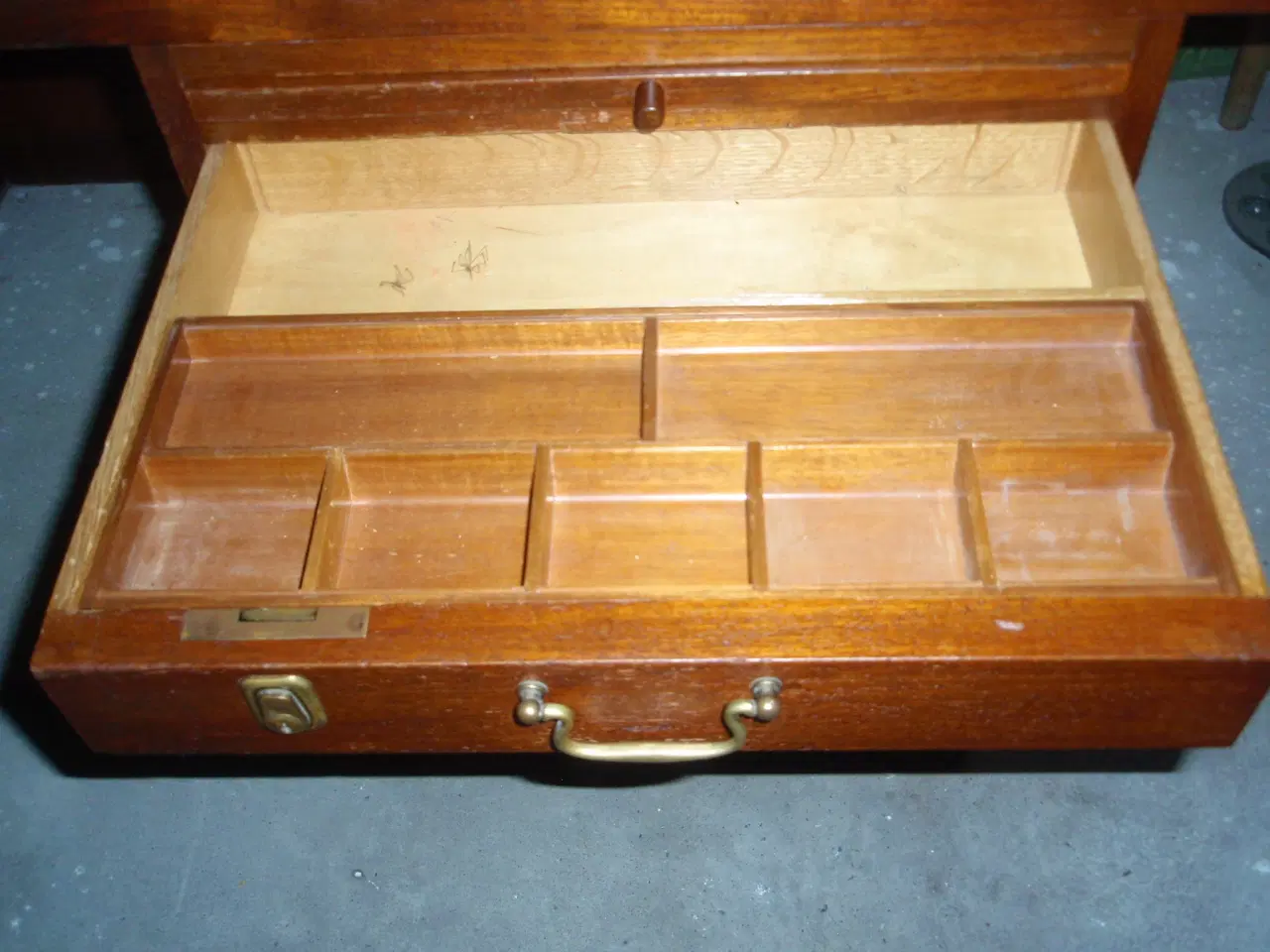 Billede 3 - Gl. unik Teak konference skrivebord