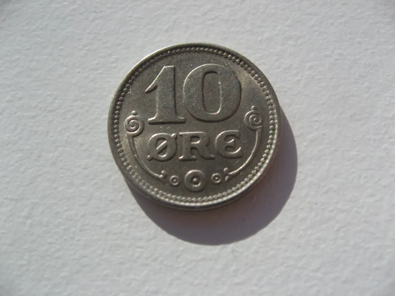 Billede 2 - Smuk/Særdeles flot kobbernikkel 10 øre 1922