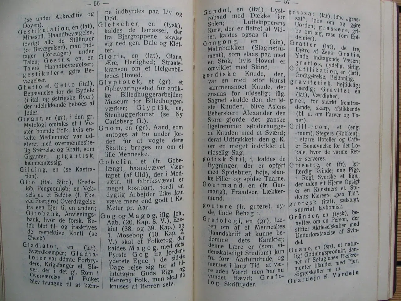 Billede 4 - Hermann Lynes Fremmedordbog, fra 1924